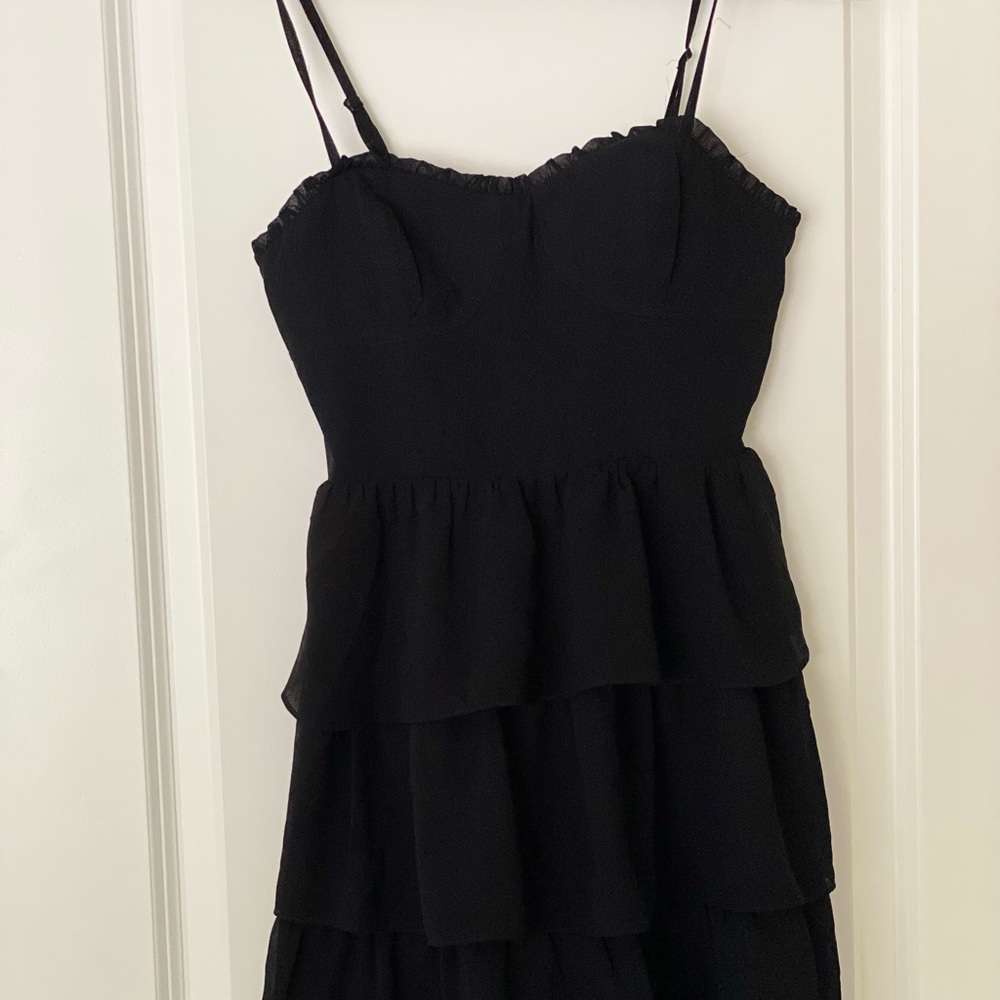 Black corset party dress